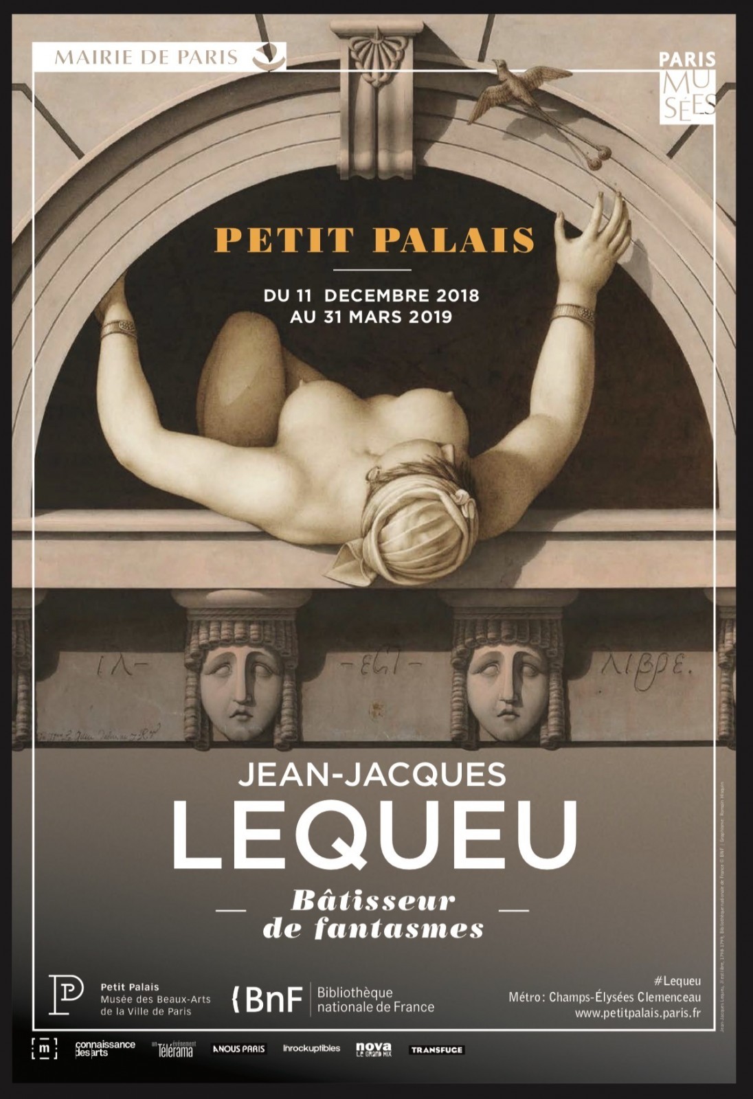 Jean-Jacques Lequeu, Il est libre, 1798-1799. © BnF Jean-Jacques Lequeu, Il est libre, 1798-1799. © BnF
