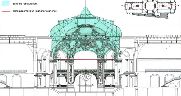 La restauration de la verri&egrave;re de la rotonde d&rsquo;Antin du Grand Palais